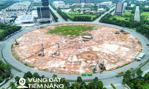 Vòng xoay rộng gấp 10 lần mặt sân Mỹ Đình, sẽ có nhà ga Metro, nhà hàng, trung tâm thương mại