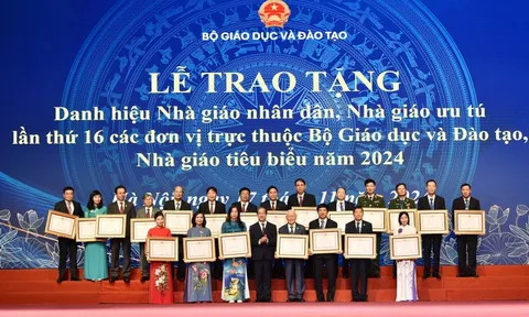 Tôn vinh các Nhà giáo Nhân dân, Nhà giáo Ưu tú và Nhà giáo tiêu biểu năm 2024