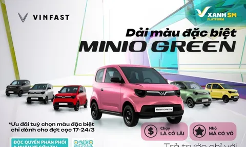 Bài toán siêu lời cho tài xế: Trả trước hơn 26 triệu có ngay Minio Green