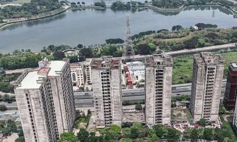 Cận cảnh khu ký túc xá, trung tâm thương mại dự kiến làm trụ sở phường ở Hà Nội