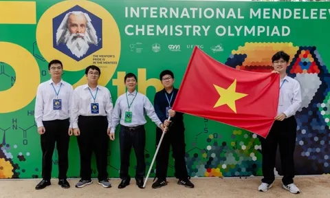 4 học sinh Việt Nam đạt huy chương tại Olympic Hóa học Quốc tế Mendeleev