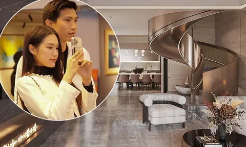 Nhan sắc tiểu thư Doãn Hải My gây sốt khi cùng chồng đi chọn nội thất cho căn biệt thự chục tỷ