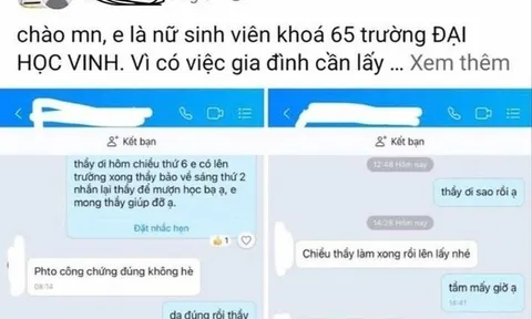 Xác minh thông tin nữ sinh tố bị cán bộ Đại học Vinh "gạ gẫm" khi xin giấy tờ