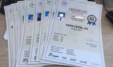 Đơn vị nào được cấp chứng chỉ tiếng Anh CEFR?