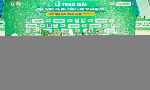 U11 Hưng Yên lần đầu vô địch Giải Bóng đá Nhi đồng Toàn quốc – Cúp Nestlé MILO 2025