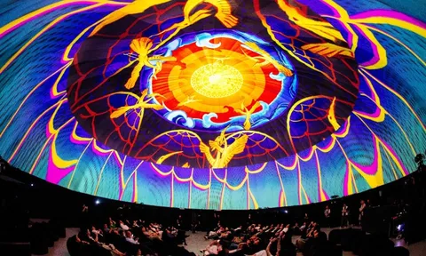 Trải nghiệm văn hoá nghệ thuật 3D Dome Mapping được ứng dụng trong bất động sản