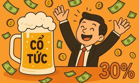 Một công ty bia chia cổ tức tiền mặt 30%, doanh thu bán niên lập đỉnh nhưng lợi nhuận "bốc hơi" 74%