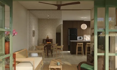 Thiết kế nhà đậm chất chất truyền thống cho diện tích đất 100m2