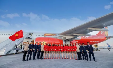 Vietjet đón tàu bay thân rộng mới, nâng đội bay lên 121 chiếc