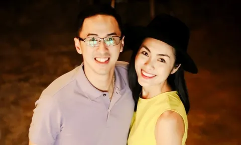 Khoảnh khắc bình dị của ông xã Tăng Thanh Hà bên con trai gây sốt