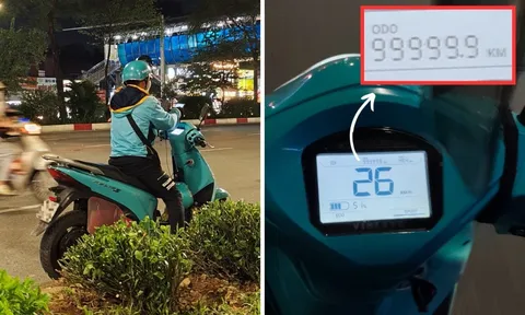 2 năm đi 100.000 km, xe điện VinFast chai pin cỡ nào? Hai con số trên đồng hồ xe Xanh SM nói lên tất cả