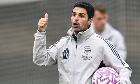 Hai ngôi sao Arsenal vắng mặt trong buổi tập trước trận gặp Fulham