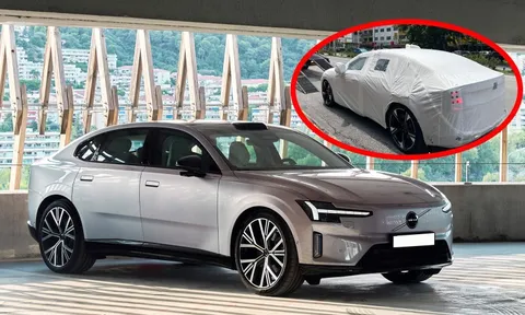 Volvo ES90 lộ diện gần Việt Nam: Sedan điện mạnh 680 mã lực, chạy 700km/sạc, ra mắt đầu năm sau