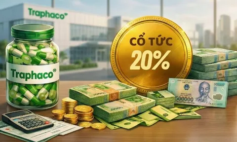 Một công ty ngành dược chốt ngày trả cổ tức tiền mặt 20%