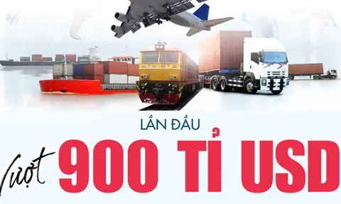 [Infographic] - Xuất nhập khẩu phá kỷ lục, lần đầu vượt 900 tỉ USD