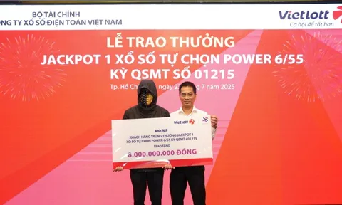 Vietlott trả thưởng hơn 5.342 tỷ đồng trong năm 2025, 1 người trúng lớn chưa từng có