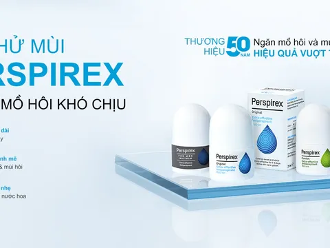 50 năm đẩy lùi mồ hôi và thay đổi cuộc đời cùng Perspirex
