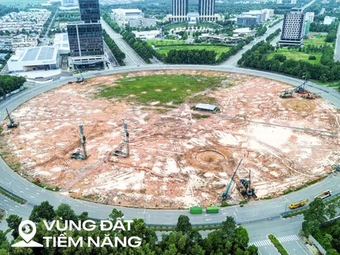 Vòng xoay rộng gấp 10 lần mặt sân Mỹ Đình, sẽ có nhà ga Metro, nhà hàng, trung tâm thương mại