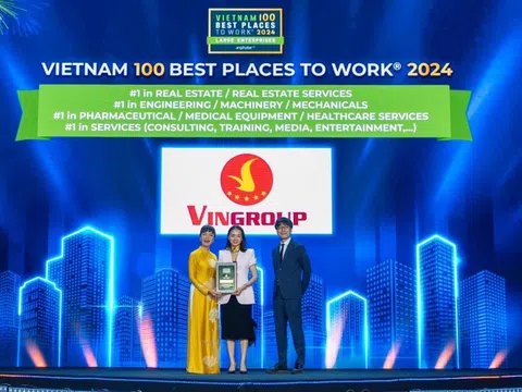 Vingroup thuộc Top 10 nơi làm việc tốt nhất Việt Nam năm 2024