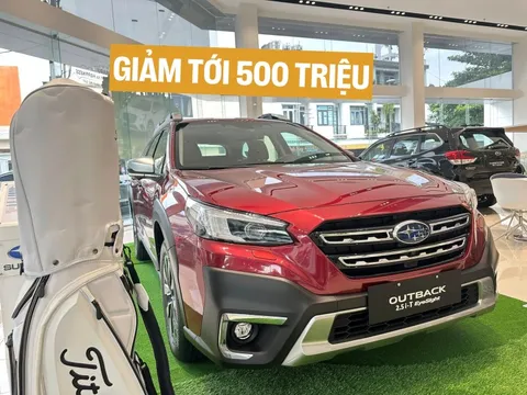 Subaru Outback giảm giá 500 triệu tại đại lý dịp cận Tết: Giá thực tế còn gần 1,6 tỷ đồng, tiệm cận Palisade bản 'full option'