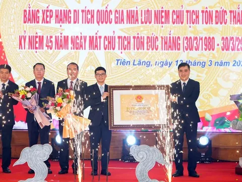 Nhà lưu niệm Chủ tịch Tôn Đức Thắng trở thành di tích quốc gia