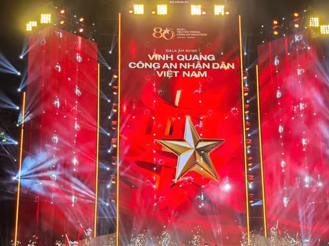 Gala âm nhạc 'Vinh quang Công an nhân dân Việt Nam'