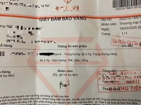 Từ vụ mua nhẫn vàng online tưởng 0,9 chỉ nhưng nhận 0,6 chỉ, luật sư khuyến cáo gì?