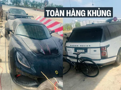 Bộ 3 xe độc trị giá hàng chục tỷ đồng phủ bụi ngoài cảng tại Việt Nam: Range Rover limo dài hơn Transit, có chiếc bản siêu giới hạn