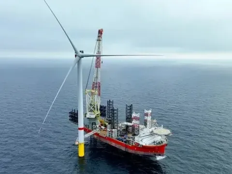 Trang trại điện gió ngoài khơi 960MW đạt cột mốc quan trọng