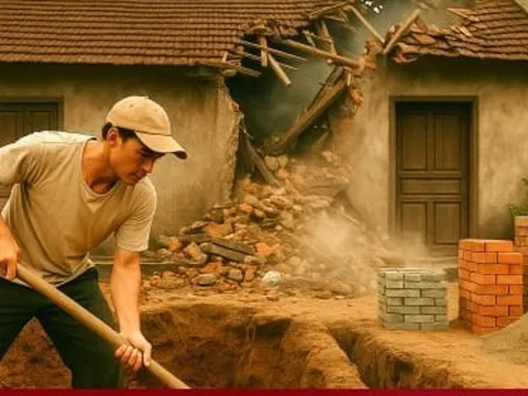 Xây nhà gây sụt lở, thiệt hại tài sản nhà hàng xóm có phải bồi thường?