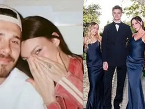 Con trai và con dâu của Beckham không đếm xỉa đến nỗi đau gia đình, quẩy tưng bừng cùng nhà vợ và dàn sao Hollywood