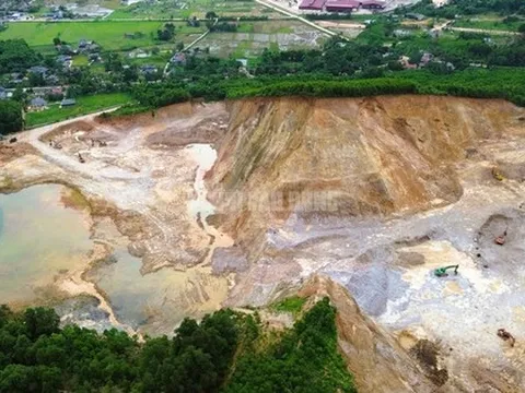 Hiện trạng mỏ đất nơi Tuấn thần "đèn" và đồng phạm khai thác vượt phép đặc biệt lớn thế nào?