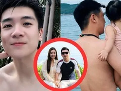 2 thiếu gia nhà bầu Hiển khoe body bên bể bơi, bố đơn thân nghìn tỷ 'ăn đứt' chồng Đỗ Mỹ Linh ở 1 điểm