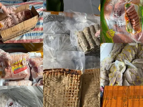 Phát hiện hơn 20 tấn nội tạng bốc mùi giấu trong container