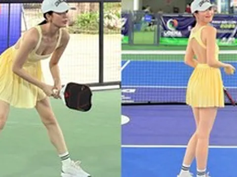 Ngọc Trinh khoe dáng nuột nà “đốt mắt” trên sân pickleball, outfit hở bạo lại gây tranh cãi dữ dội