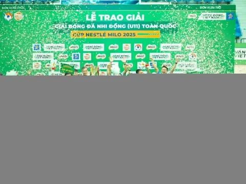 U11 Hưng Yên lần đầu vô địch Giải Bóng đá Nhi đồng Toàn quốc – Cúp Nestlé MILO 2025
