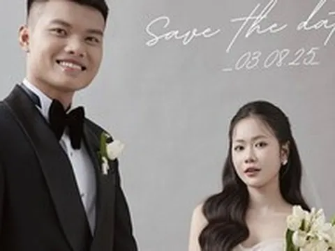 Ngôi sao U23 Việt Nam lên xe hoa với hotgirl ngân hàng, dàn tuyển thủ Duy Mạnh, Xuân Mạnh chúc mừng