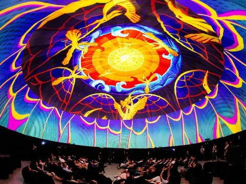 Trải nghiệm văn hoá nghệ thuật 3D Dome Mapping được ứng dụng trong bất động sản