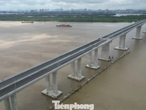 Hình ảnh cầu lớn nhất trên tuyến Vành đai 3 TPHCM trước ngày thông xe