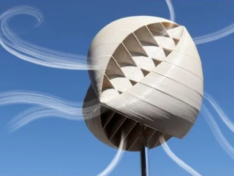 Độc đáo turbine điện gió không cánh