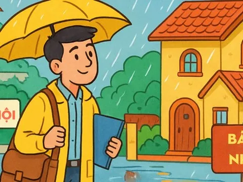 Mưa gió ngập nhiều nơi ở Hà Nội: Đi xem nhà lúc này mới là chuẩn nhất, đừng chỉ đi xem vào ngày đẹp trời