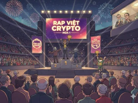 2 đại gia 'Bolero' VIX và TCBS nhanh chân trở thành 'bầu show' Rap Việt Crypto
