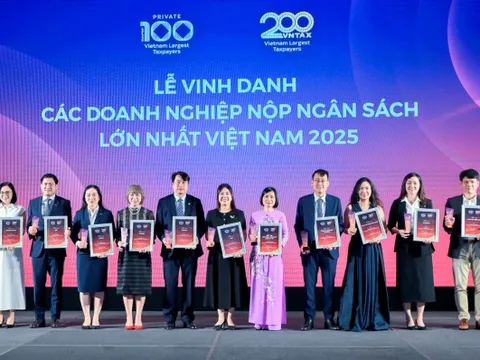 Lễ Vinh danh Doanh nghiệp nộp ngân sách lớn nhất 2025: Đại diện các doanh nghiệp đóng góp hàng trăm nghìn tỷ góp mặt
