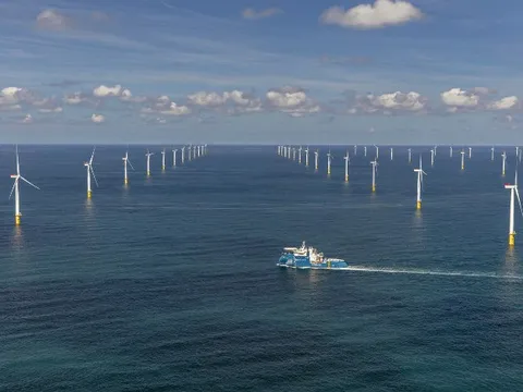 Trang trại điện gió với hơn 100 turbine đang hình thành trên Biển Baltic