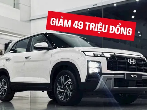 Hyundai Creta giảm giá tới 49 triệu tại đại lý, giá thực tế rẻ ngang SUV hạng A
