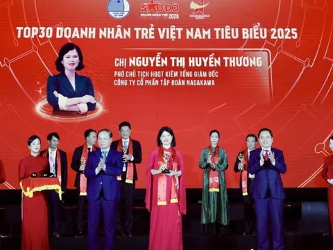 Tổng giám đốc Nagakawa được vinh danh Doanh nhân trẻ Việt Nam tiêu biểu