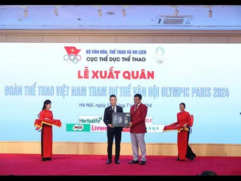 Herbalife đồng hành tổ chức lễ xuất quân Đoàn Thể thao Việt Nam tham dự Olympic Paris 2024