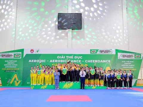 Mãn nhãn với màn trình diễn của 68 đội tại Giải thể dục Aerobic Cúp MILO lần VIII